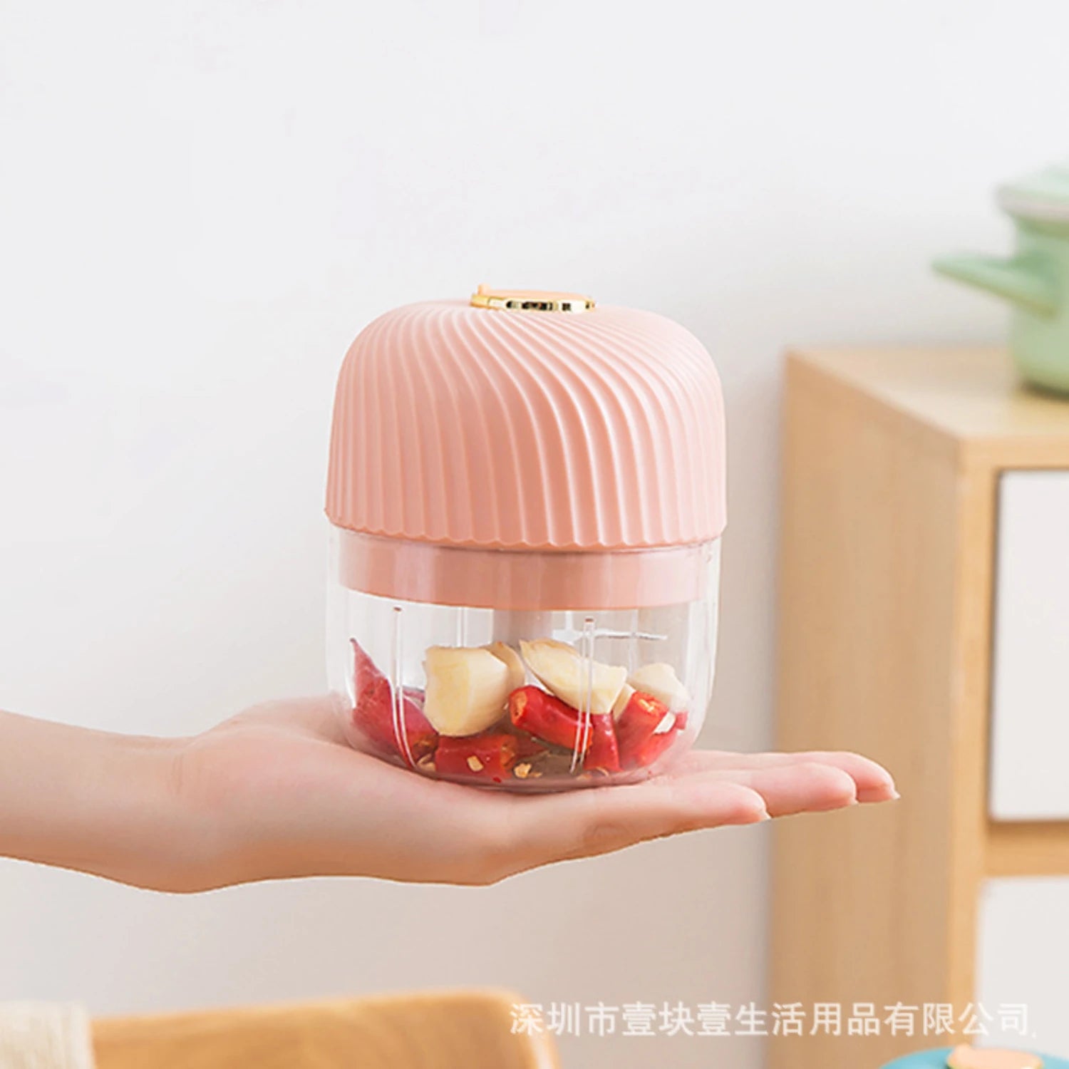 Portable Mini Garlic Chopper, 250ML Onion Masher, Wireless Veggie Grinder, Multifunctional Food Processor for Ginger, Chili,Frui 250ML Pink S2f4d8786a25d483baa19019981c78d2f4 Amrit Store